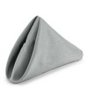 WedDecor 20 Inch Silver Cotton Polyester Table Napkin for Home,