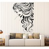 Vinyl Wall Decal Beautiful Fashion Girl Model Beauty Hair Salon