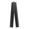 sourcing map Folding Straight Ruler 30cm Metric Aluminum Alloy Protractor
