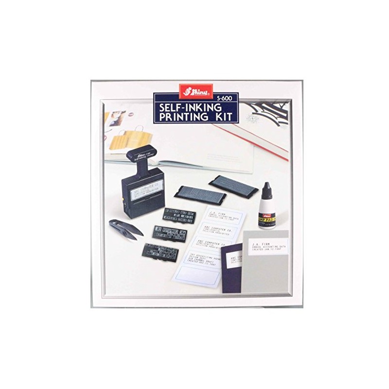 Shiny Stamp Self Inking Printing Kit S-600