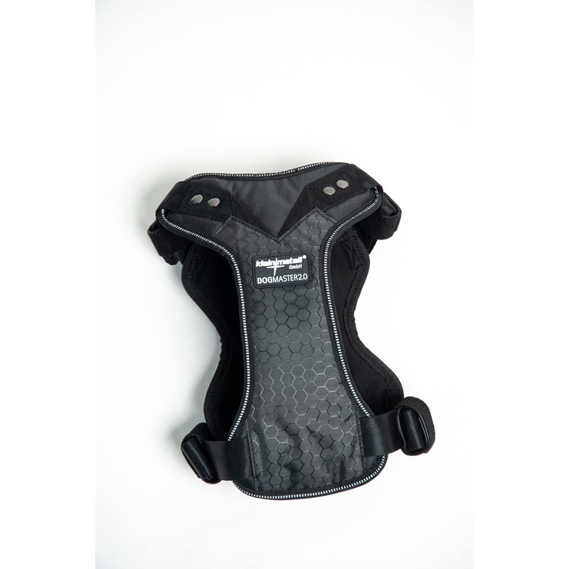 DogMaster 2.0 Dog Safety Belt, Black/Black, Small