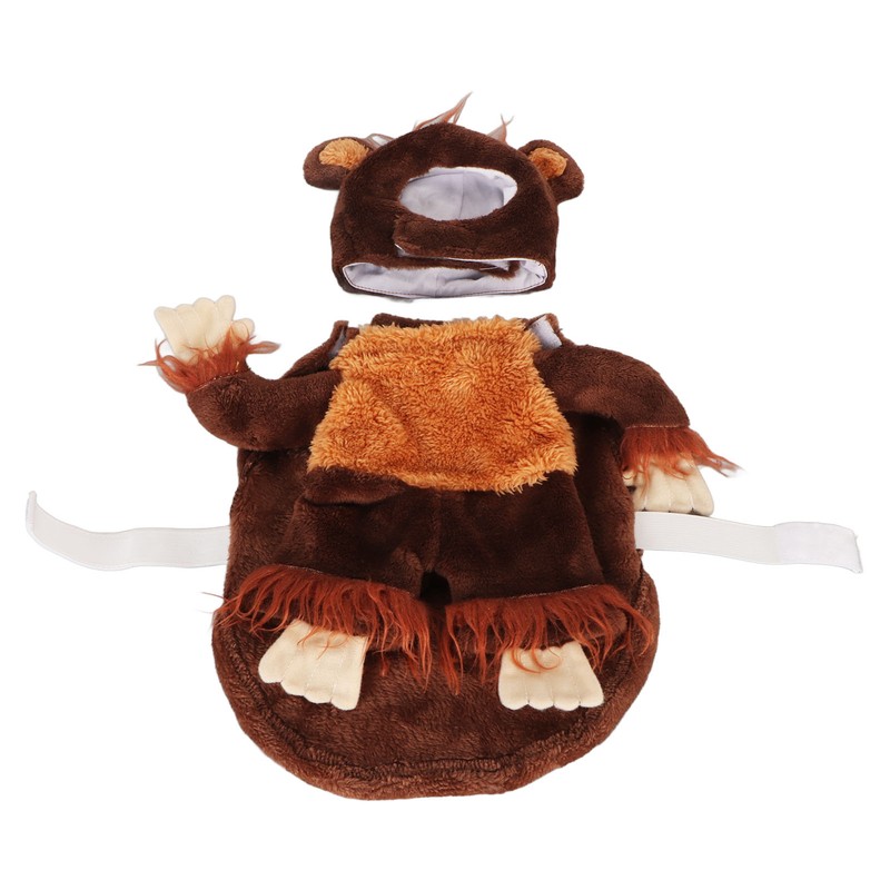 Pet Holiday Costume Funny Monkey Cosplay Dog Clothes Soft Breathable