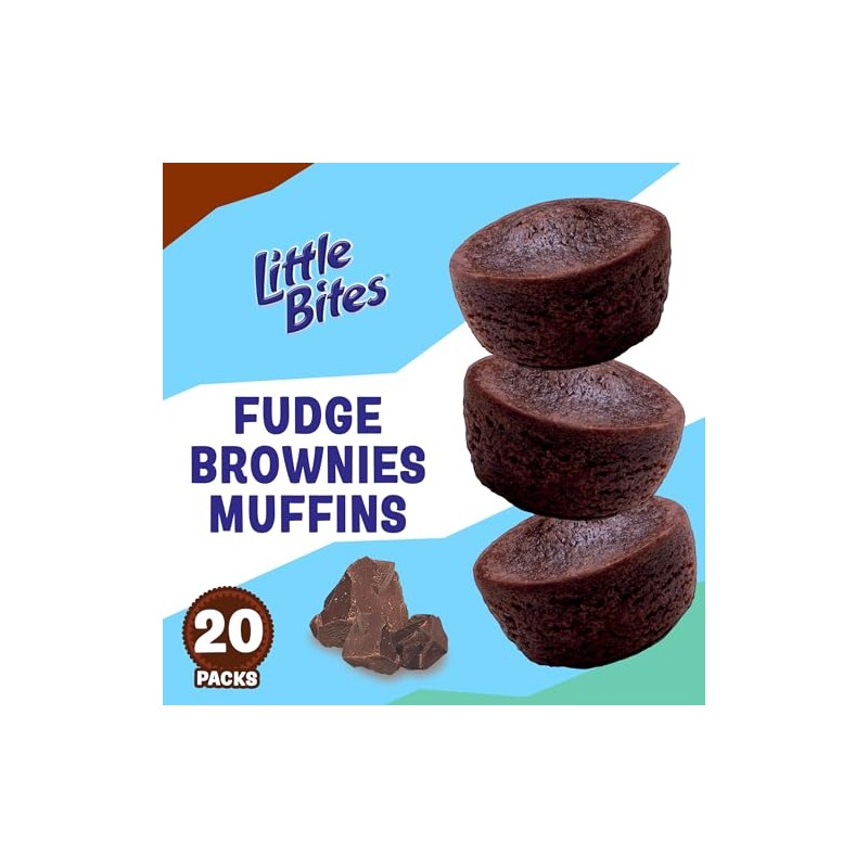 (Value Pack) Little Bites Fudge Brownies, 20 individual packs, (1.8