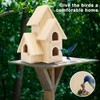 Lyfreen DIY Bird Houses for Outside Pine Wooden Bird House