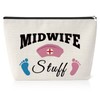 Midwife Appreciation Gift Makeup Pouch Thank You Gift for Midwife