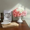 SITUMEIZI Hydrangea Pink Artificial Flower Fake Pink Flowers 21 Inch
