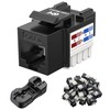 Cable Matters [UL Listed] 25-Pack 10Gbps Cat6 Keystone Jacks, RJ45