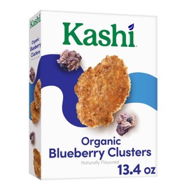 Generic Kashi - Cold Breakfast Cereal - Vegan - Organic Fiber - Blueberry Clusters - 13.4 Oz Box Pack of 4
