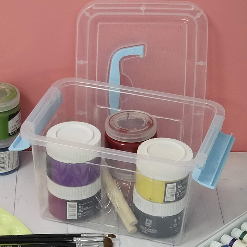 Ortodayes Stackable Storage Container with Lid, Plastic Storage Boxes Set