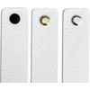 Brute Strength - White Leather Drawer Pulls - 2 Pack