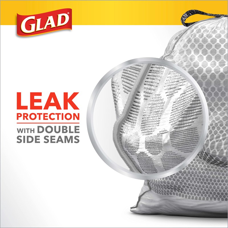 Glad Trash Bags, ForceFlex Tall Kitchen Drawstring Garbage Bags -