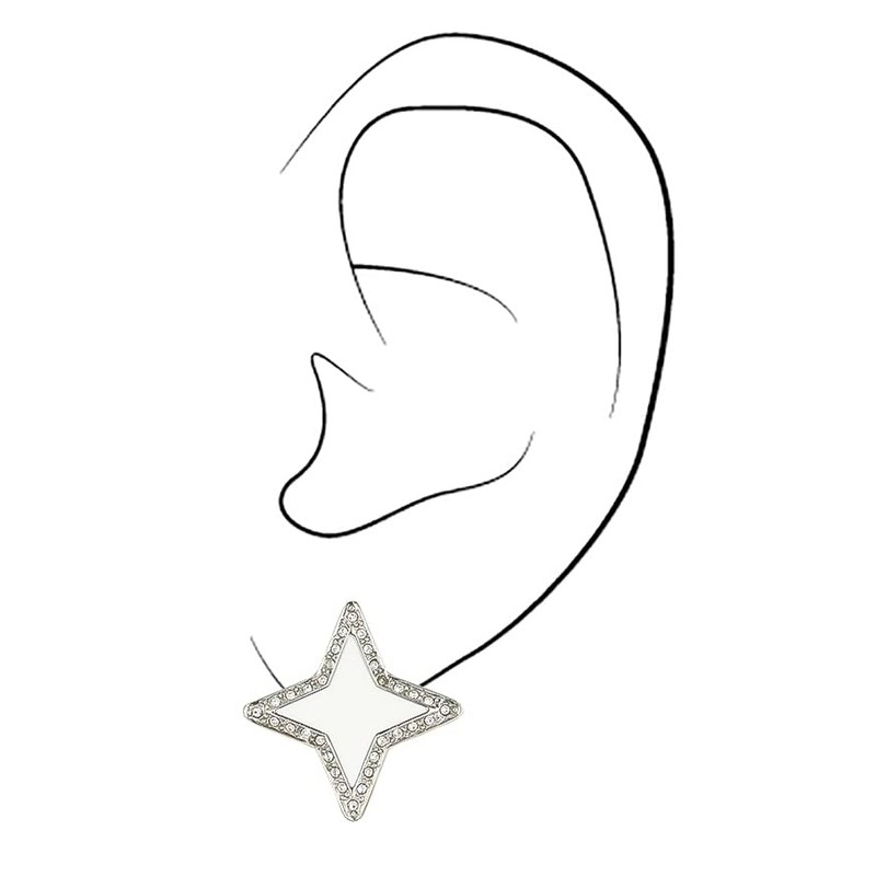 Traveller Ear Clip - Crystals - Enamel, Crystal