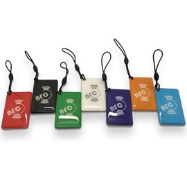 7 X NFC Hang Oblong Tags NTAG213 Waterproof, Genuine Chip Developed by NXP Semiconductors, 144 Bytes Memory, Password Verification Protection, Ultrathin (0.75 m), Fast Read/Write/Lock, Compatible with all other NFC-enabled Phones and Tablets including Sa