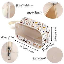 BTVS Make-up-Tasche mit Reißverschluss, inspiriert von TV-Serie, Vampir, transparent, Bufbag