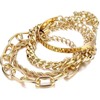 Gold Bracelets for Women, 14K Gold Plated Dainty Layered Chain