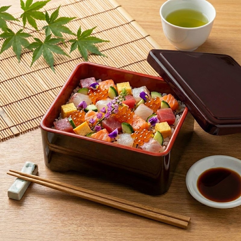 Mitani M14347-8 Yamanaka Lacquer, Una Box, Dishwasher Safe, Approx. 6.7