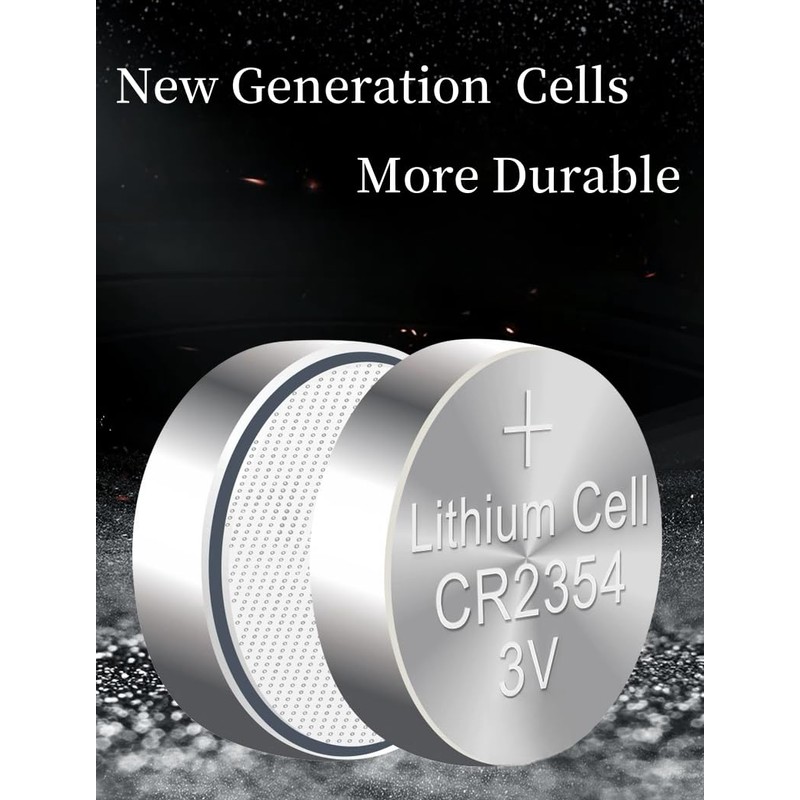 QLQXQTy CR2354 Lithium Battery, 3V, 10-Pack