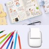 Portable Thermal Printer with 5 Roll Paper Bluetooth Portable Pocket