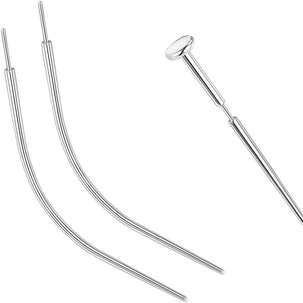 PunkTracker 20g/18g/16g/14g Curved ASTM F136 Titanium Piercing Kit Taper Insertion