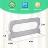 Folding Toddler Bed Rails for Crib,Baby Bed Rail Guard with