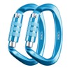 TRIWONDER Locking Carabiner Clips 12kN Carabiner Hook Rustproof and Ultralight