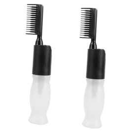 LALAFINA 2pcs Hair Dye Bottle Root Comb Bottle Squeeze Applicator Bottle Oil Comb Applicator Hair Oil Applicator Comb Applicator Bottles Hair Oil Dispenser Bottle Plastic Bottle Baking Oil