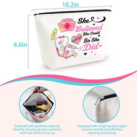 Yoxiumi Nurse Gifts for Women Nurse Graduation Gift Ideas 2025 Nurse Day Gifts for Nurses Female Graduation Gifts for Her Graduate RN Gifts for Nurses Nurse Graduation Gift Bag Nurse Makeup Bag