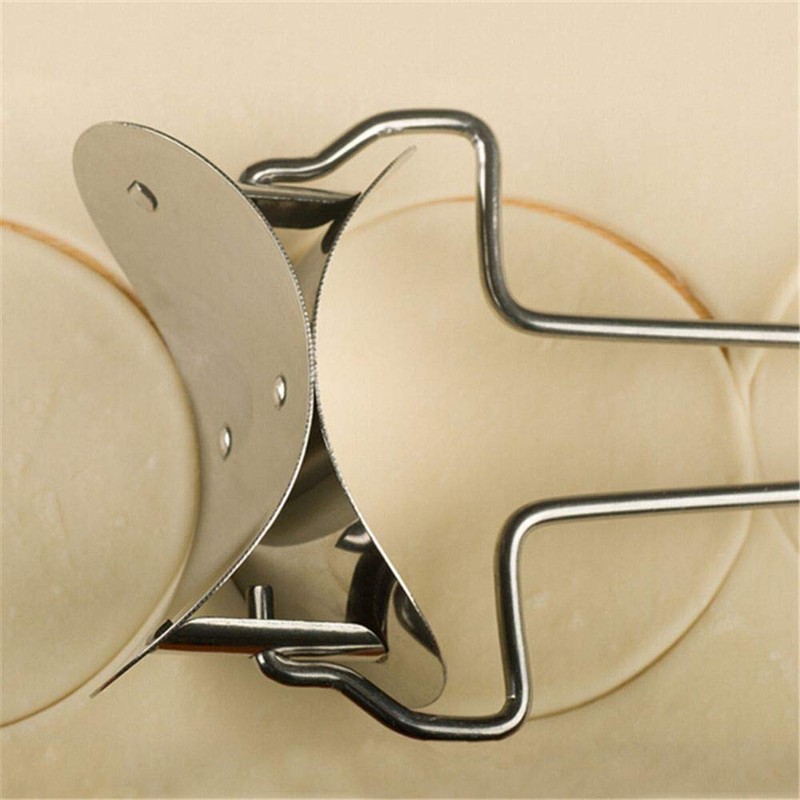 EORTA 2 Pieces Stainless Steel Pastry Rolling Cutter Circle Dough