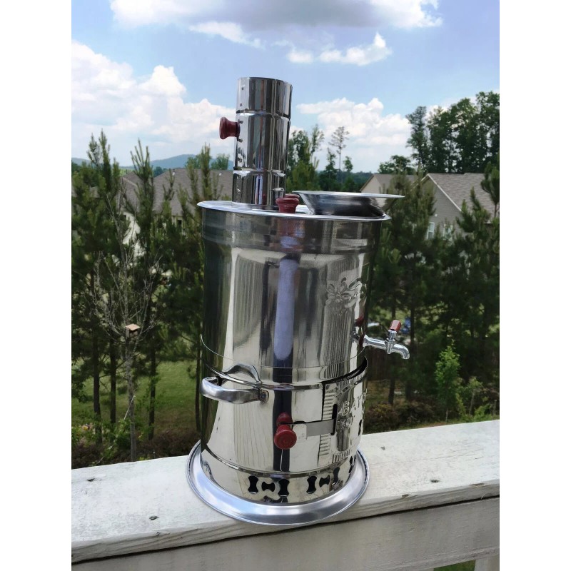 Bayraktar ISTaccra Samovar Tea Kettle Camping Heater Boiler Turkish SEMAVER