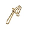 kuou 100 Pieces Brass Curtain Hooks, Metal Curtain Hook Brass