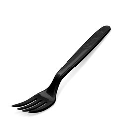 VEPATIM 100 Reusable Forks 18.5 cm Black Reusable 125 Wash Cycles Polypropylene