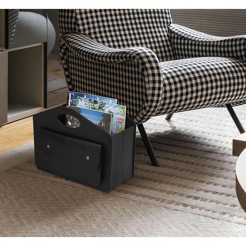 HofferRuffer Magazine Basket Holder, Foldable Magazine Rack, Document File Holder