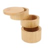 Home 3 Tier Bamboo Wood Container 3 Tier Seasoning Container