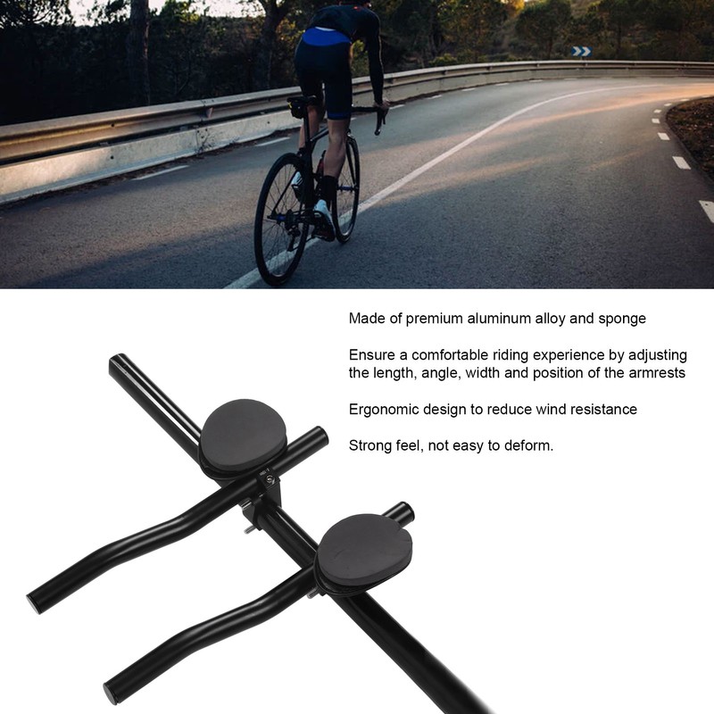 Bike Split Rest Handlebar Aluminum Alloy Bike Armrest TT Relax
