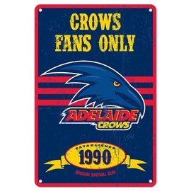 Adelaide Crows AFL Footy Retro Metal Sign
