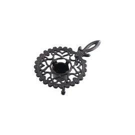 Cast Iron Teapot Warmer Dish,Small Kettle Heating Holder Teapot Heating Stove Vintage Cups Heater Pot Trivet Coffee Tea Heater Stand with Tealight Holder