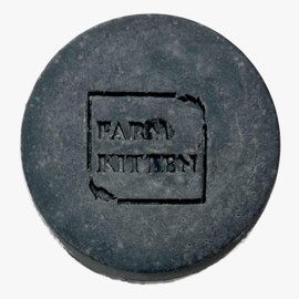 Farm Kitten Handmade Babassu Oil Soap with Luffa Embedded (Charcoal Fragrance Free)