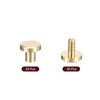 sourcing map 30Pack Brass Chicago Screws, 5x8mm Flat Head Screw
