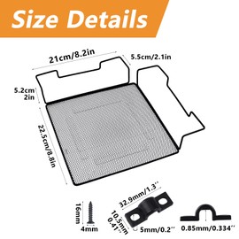 MOROBOR Office Cubicle Shelf Storage Organizer, 2pcs Hanging Floating Shelves Rectangular Corner Storage Organizer Home Office Essentials for Small Planter Photo Frame