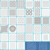 Rumonzs 30Pcs Plastic Sashiko Template Kit 4.7 X 4.7 Inch