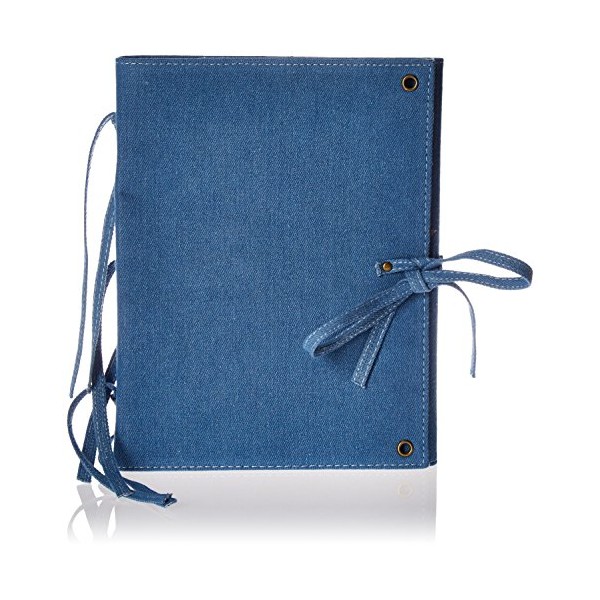 Prima Marketing Vintage Vanity Art Journal 8"X10"-Finnabair Blue Denim, 8"