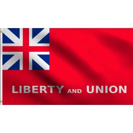 DMSE Taunton Liberty and Union Flag 3X5 Ft Foot 100% Polyester 100D Flag UV Resistant (3' X 5' Ft Foot)