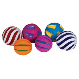 Kaplan Early Learning Tactile Squeaky Balls - Set of 6