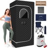XINONE Protable Sauna for Home，(71"x32"x32") Steam Sauna Box,Personal SaunaTent with