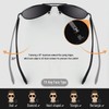 CGID GA61 Premium Al-Mg Alloy Pilot Polarized Sunglasses UV400, Full