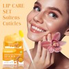 Exfoliante Labial De Cúrcuma Y Limón Con Cepillo, Exfoliante Para