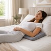 Lumbar Support Pillow for Sleeping – Contoured Lower Back Cushion