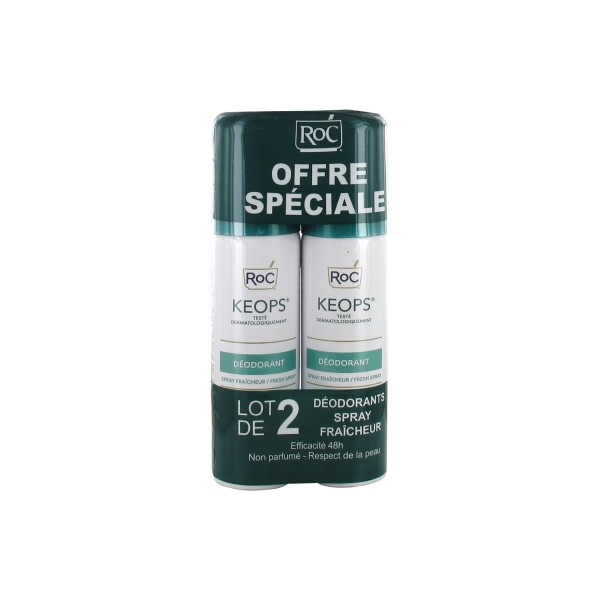 RoC Keops Freshness Spray Deodorant 2 x 100ml