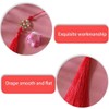 AIYVELU Pack of 10 Tassel Pendants, Silky Soft Colourful Tassels,
