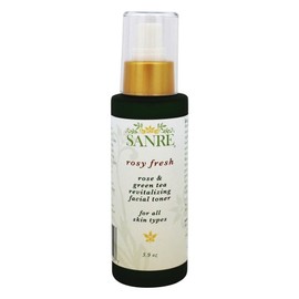 SanRe Organic Skinfood - Rosy Fresh - Organic Rose and Green Tea Revitalizing Facial Toner For All Skin Types